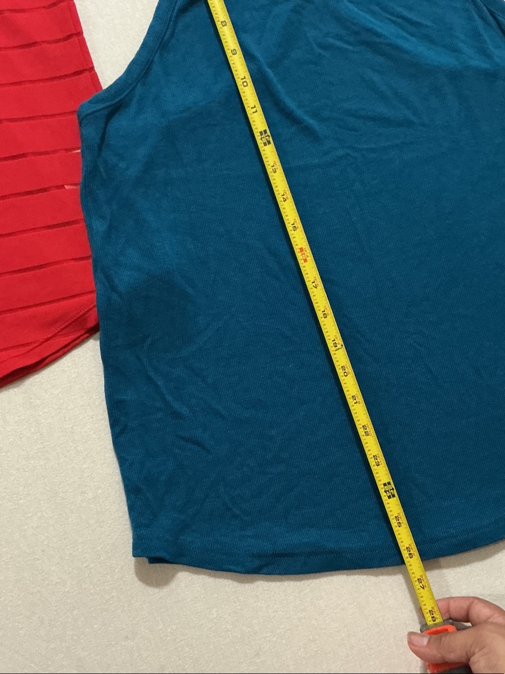 C9 by Champion Red Striped Racerback Tank & Teal Solid Racerback Tank Duo - Picture 7 of 11